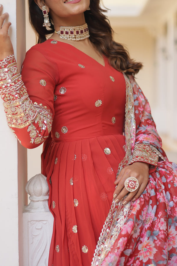 Premium Designer Readymade Gown CollectionZari and Sequin embroidery