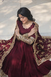 Premium Designer Gown Collection with Dupatta sequins embroidered work.