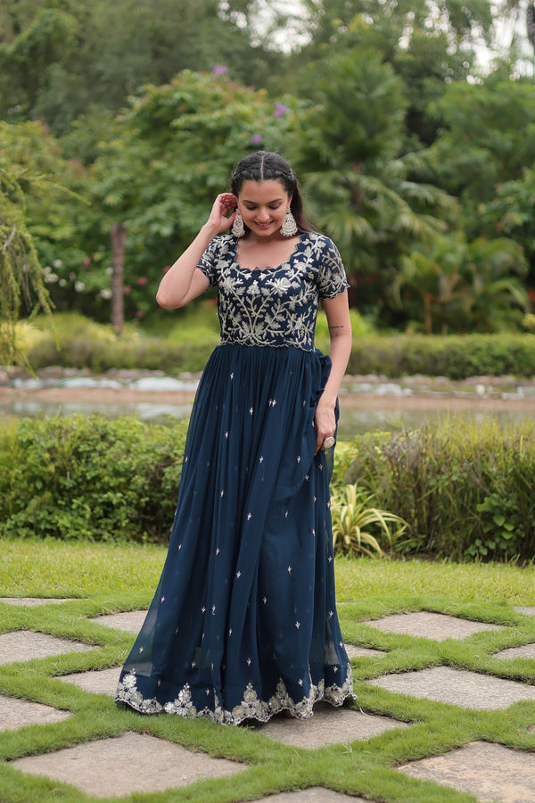 Premium Readymade Designer Gown Collection sequins embroidery