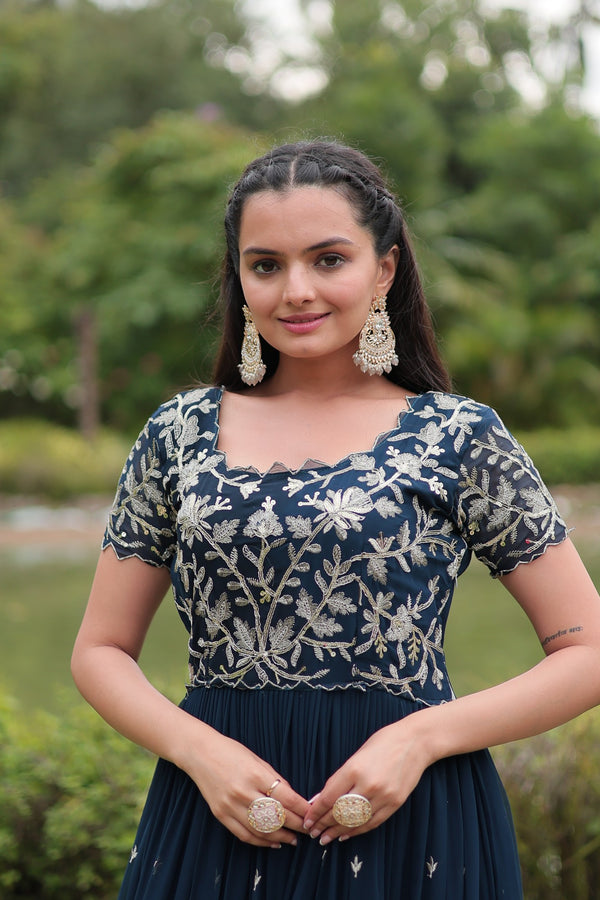 Premium Readymade Designer Gown Collection sequins embroidery