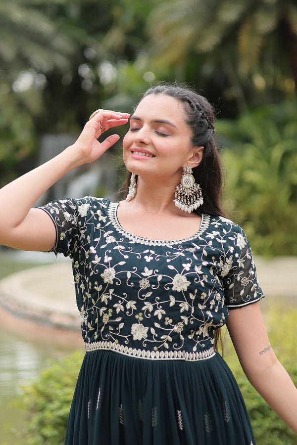 Premium Designer Readymade Gown Collection sequins embroidery