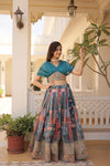 Lehenga Choli Collections digital prints and embroidery work