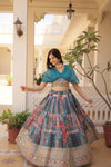 Lehenga Choli Collections digital prints and embroidery work