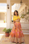 Lehenga Choli Collections digital prints and embroidery work