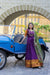 Premium Silk Designer Gown with Dupatta – Jacquard Weaving & Embroidery Work