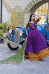 Premium Silk Designer Gown with Dupatta – Jacquard Weaving & Embroidery Work