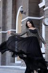 Premium Faux Blooming Gown with Sequins & Zari Embroidery Elegant & Graceful