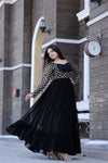 Premium Faux Blooming Gown with Sequins & Zari Embroidery Elegant & Graceful