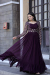 Premium Faux Blooming Gown with Sequins & Zari Embroidery Elegant & Graceful
