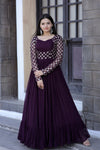 Premium Faux Blooming Gown with Sequins & Zari Embroidery Elegant & Graceful