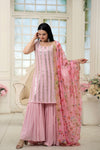 Premium Designer Readymade Top-Sharara-Dupatta Set Elegance Redefined