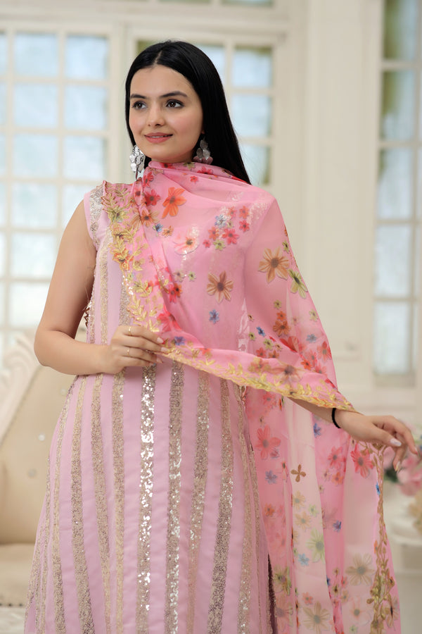 Premium Designer Readymade Top-Sharara-Dupatta Set Elegance Redefined