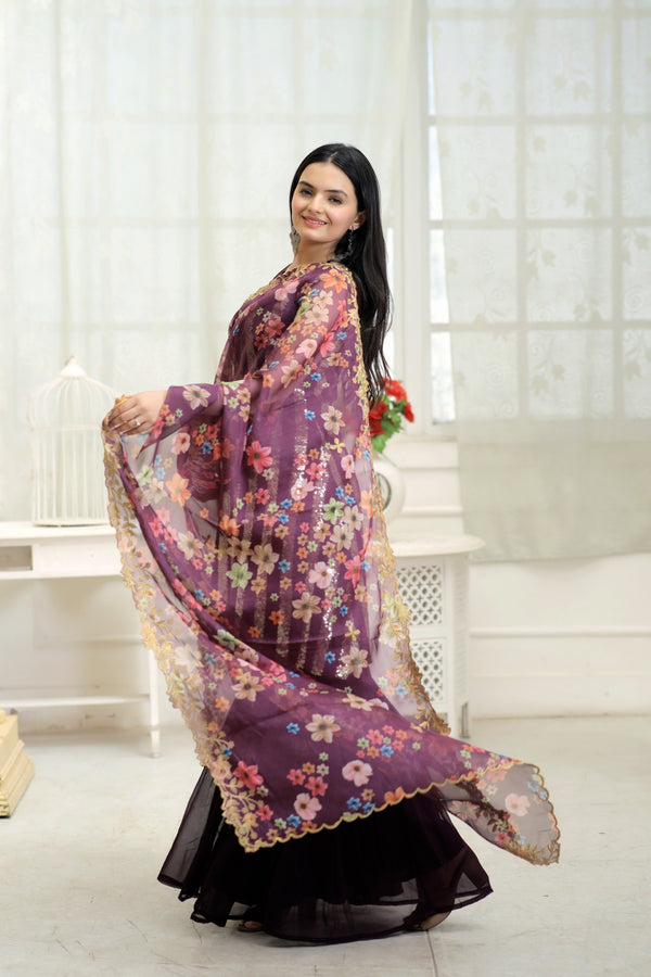 Premium Designer Readymade Top-Sharara-Dupatta Set Elegance Redefined