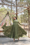 Desirable Women's Gown with Designer Embroidered Dupatta