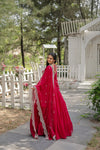 Desirable Women's Gown with Designer Embroidered Dupatta