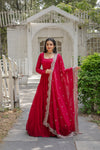Desirable Women's Gown with Designer Embroidered Dupatta