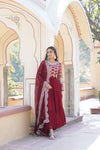 Faux Blooming Gown with Sequins Embroidered Dupatta A Perfect Blend of Elegance & Tradition