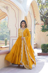 Faux Blooming Gown with Sequins Embroidered Dupatta A Perfect Blend of Elegance & Tradition