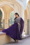 Faux Blooming Gown with Sequins Embroidered Dupatta A Perfect Blend of Elegance & Tradition