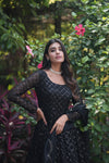 Faux Georgette Gown with Sequins Embroidered Dupatta A Blend of Tradition & Elegance