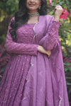 Faux Georgette Gown with Sequins Embroidered Dupatta A Blend of Tradition & Elegance