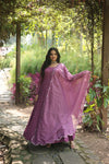 Faux Georgette Gown with Sequins Embroidered Dupatta A Blend of Tradition & Elegance