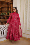 Faux Blooming Gown with Sequins Embroidered Dupatta A Blend of Elegance & Charm
