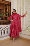 Faux Blooming Gown with Sequins Embroidered Dupatta A Blend of Elegance & Charm