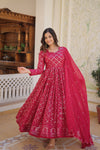 Faux Blooming Gown with Sequins Embroidered Dupatta A Blend of Elegance & Charm