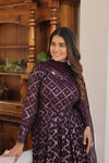 Faux Blooming Gown with Sequins Embroidered Dupatta A Blend of Elegance & Charm