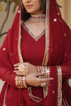 Faux Blooming Gown with Sequins Embroidered Dupatta A Mesmerizing Ensemble