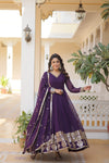 Faux Blooming Gown with Sequins Embroidered Dupatta A Mesmerizing Ensemble
