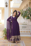 Faux Blooming Gown with Sequins Embroidered Dupatta A Mesmerizing Ensemble