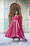 Elegant Gown with Dupatta Sequins Embroidered Work