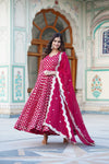 Elegant Gown with Dupatta Sequins Embroidered Work
