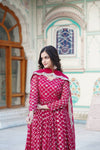 Elegant Gown with Dupatta Sequins Embroidered Work