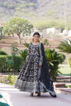 Viscose Dyable Jacquard Gown with Russian Silk Dupatta
