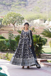Viscose Dyable Jacquard Gown with Russian Silk Dupatta