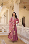 Premium Designer Gown with Dupatta - 5 Layer Frill Stitching