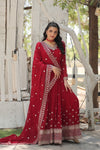 Premium Gown with Dupatta Matching Embroidery Work