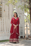 Premium Gown with Dupatta Matching Embroidery Work