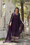 Premium Gown with Dupatta Matching Embroidery Work