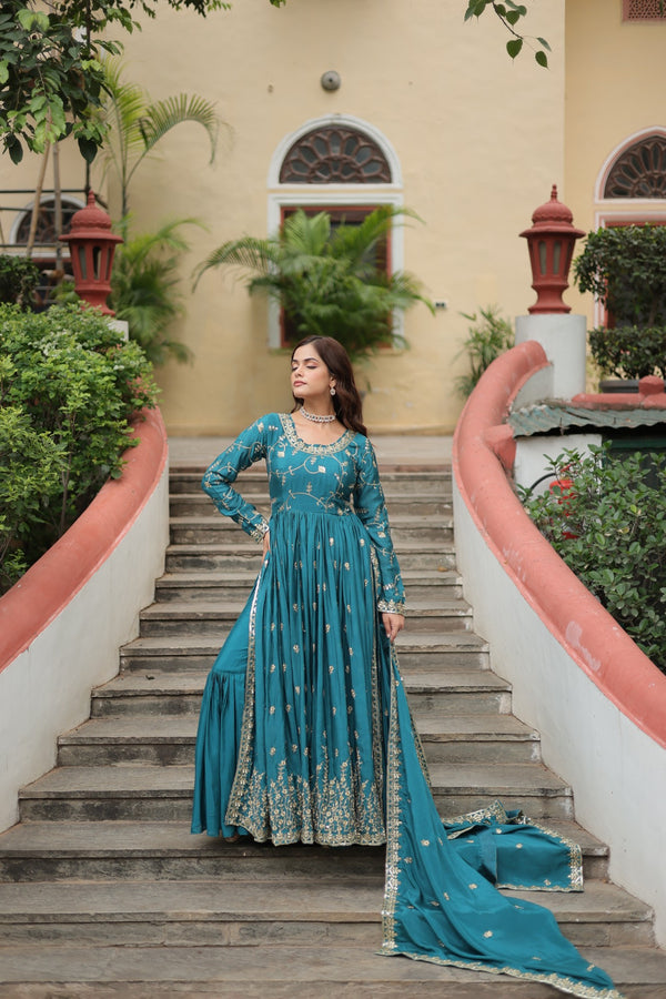 Premium Designer Readymade Top Sharara Dupatta Collection for a comfortable