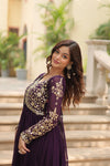 Premium Readymade Gown Collection Gown with Sequins-Multi Embroidered Work