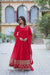 Readymade Faux Blooming Georgette Gown With Multi-Sequins Embroidery Matching Dupatta