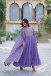 Festive Wear ReadymadeGeorgette Gown with Sequins Embroidery Work And Matching Dupatta