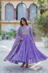 Festive Wear ReadymadeGeorgette Gown with Sequins Embroidery Work And Matching Dupatta