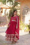 Premium Designer Readymade Gown with Dupatta Embroidered Zari & Sequins Work