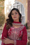 Premium Designer Readymade Gown with Dupatta Embroidered Pearl Work