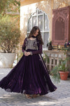 Premium Designer Readymade Gown with Dupatta Embroidered Pearl Work